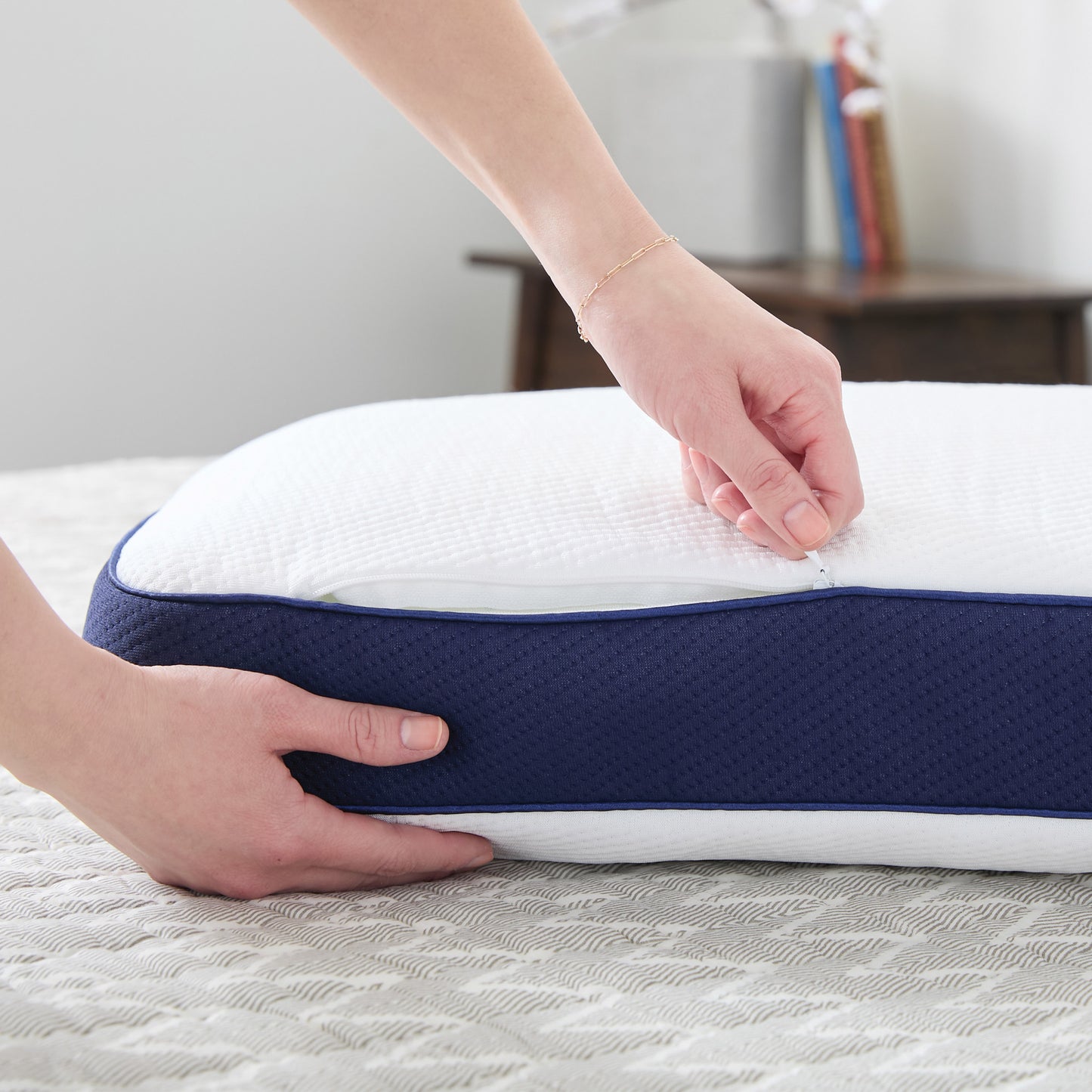 THERAPEDIC DUAL COMFORT GEL MEMORY FOAM BED PILLOW