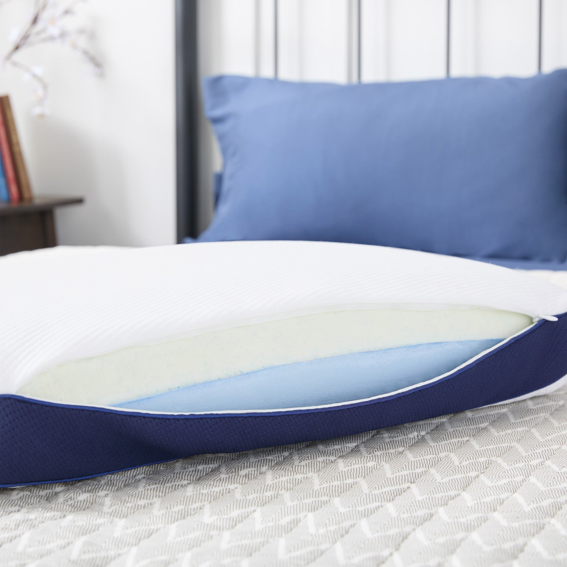 THERAPEDIC DUAL COMFORT GEL MEMORY FOAM BED PILLOW