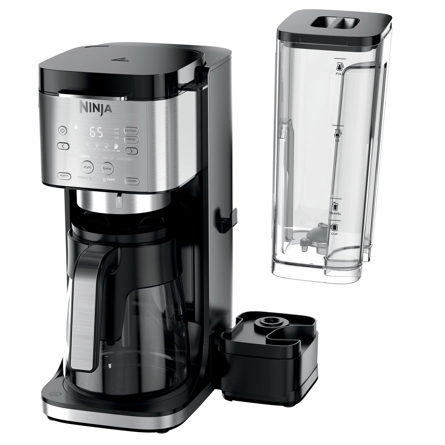 NINJA DUALBREW GROUNDS&PODS HOT&ICED COFFEE MAKER ^