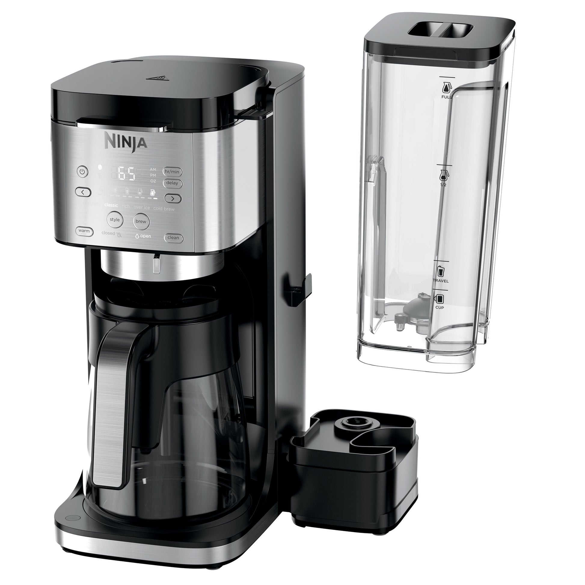 NINJA DUALBREW GROUNDS&PODS HOT&ICED COFFEE MAKER ^