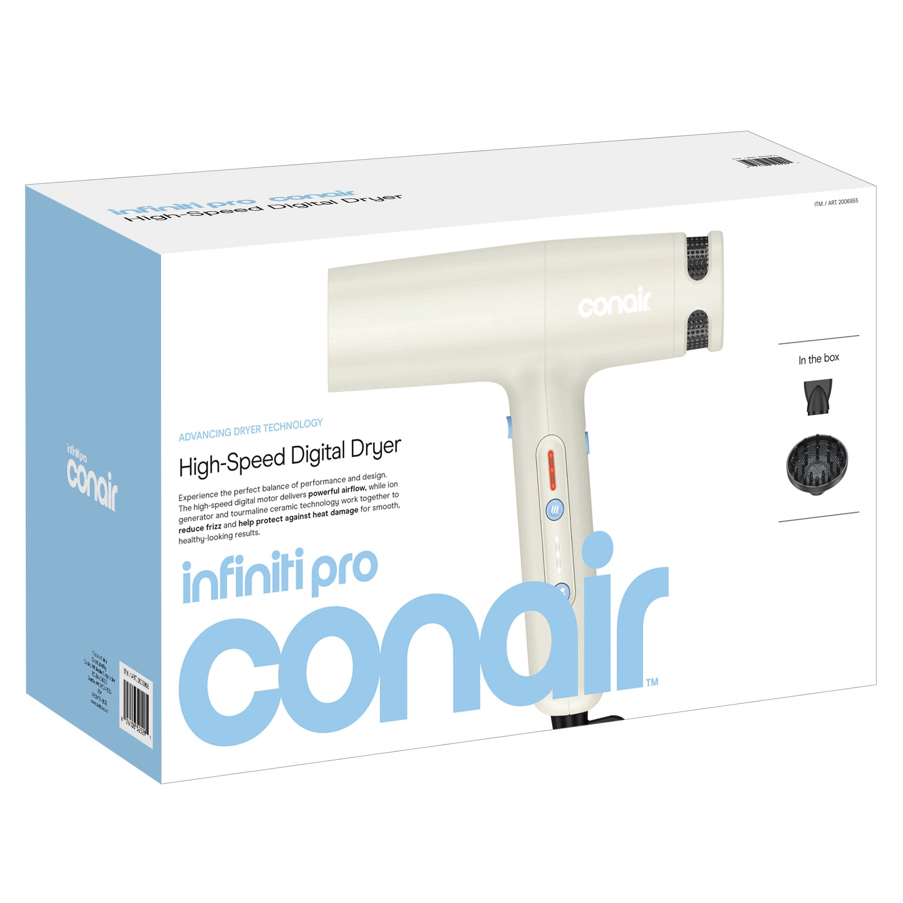 CONAIR HIGH SPEED DIGITAL HAIR DRYER