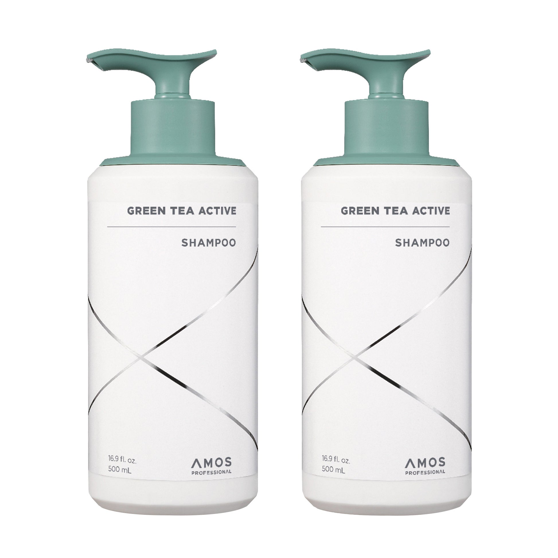 AMOS PROFESSIONAL ACTIVE GREEN TEA SHAMP SHAMPOO 2-PACK