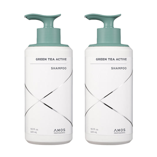 AMOS PROFESSIONAL ACTIVE GREEN TEA SHAMP SHAMPOO 2-PACK