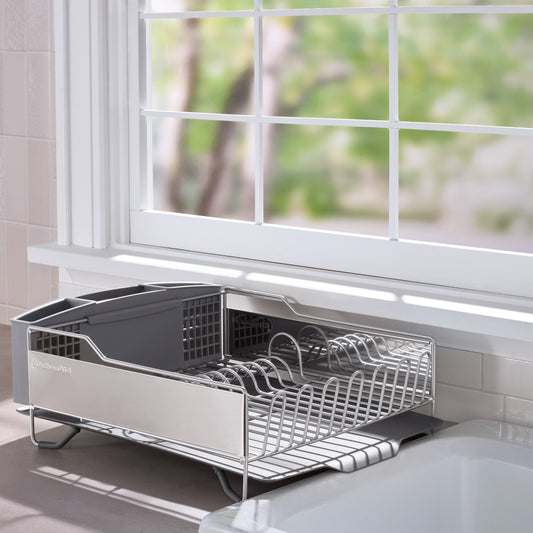 KITCHENAID STAINLESS STEEL FULL- SIZED DISH-DRYING RACK