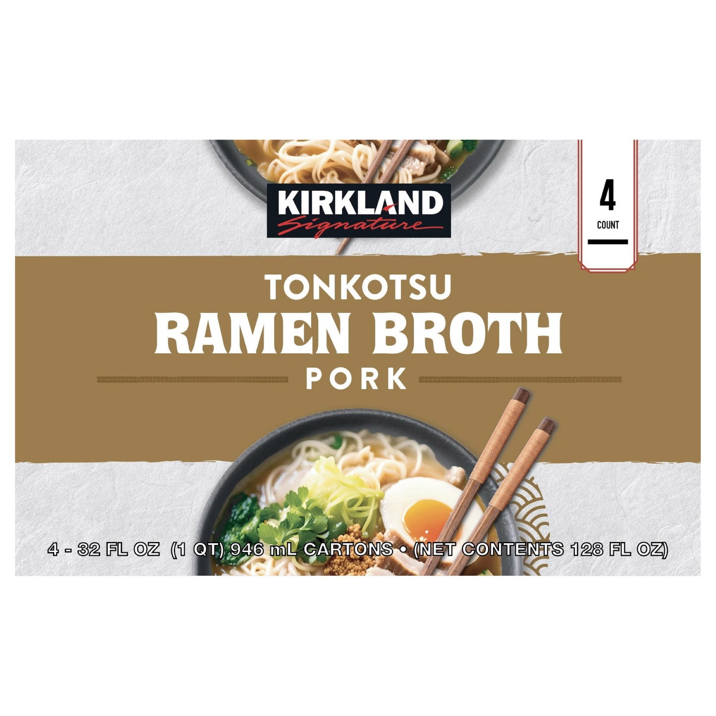 KIRKLAND SIGNATURE TONKOTSU RAMEN BROTH 4/32 OZ