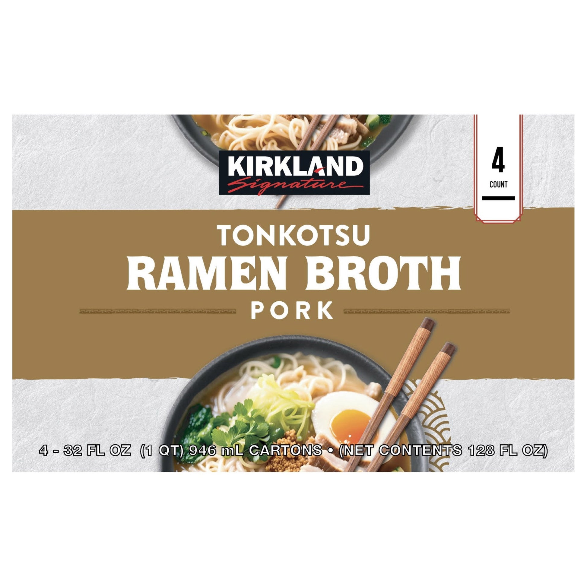 KIRKLAND SIGNATURE TONKOTSU RAMEN BROTH 4/32 OZ