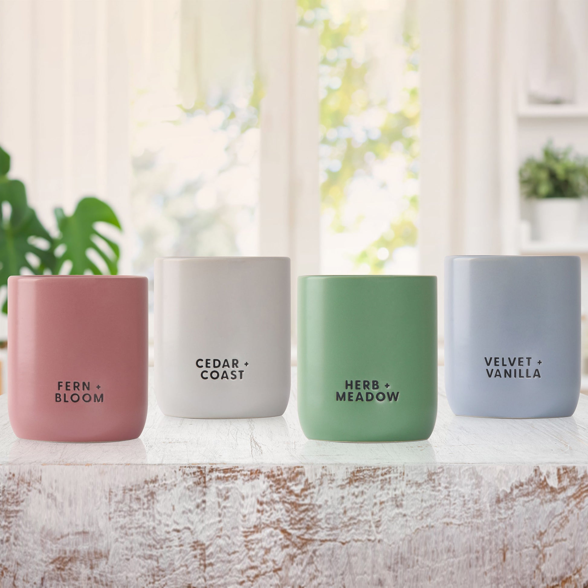 BELLEVUE LUXURY CERAMICS CANDLE 10OZ, 4 PACK