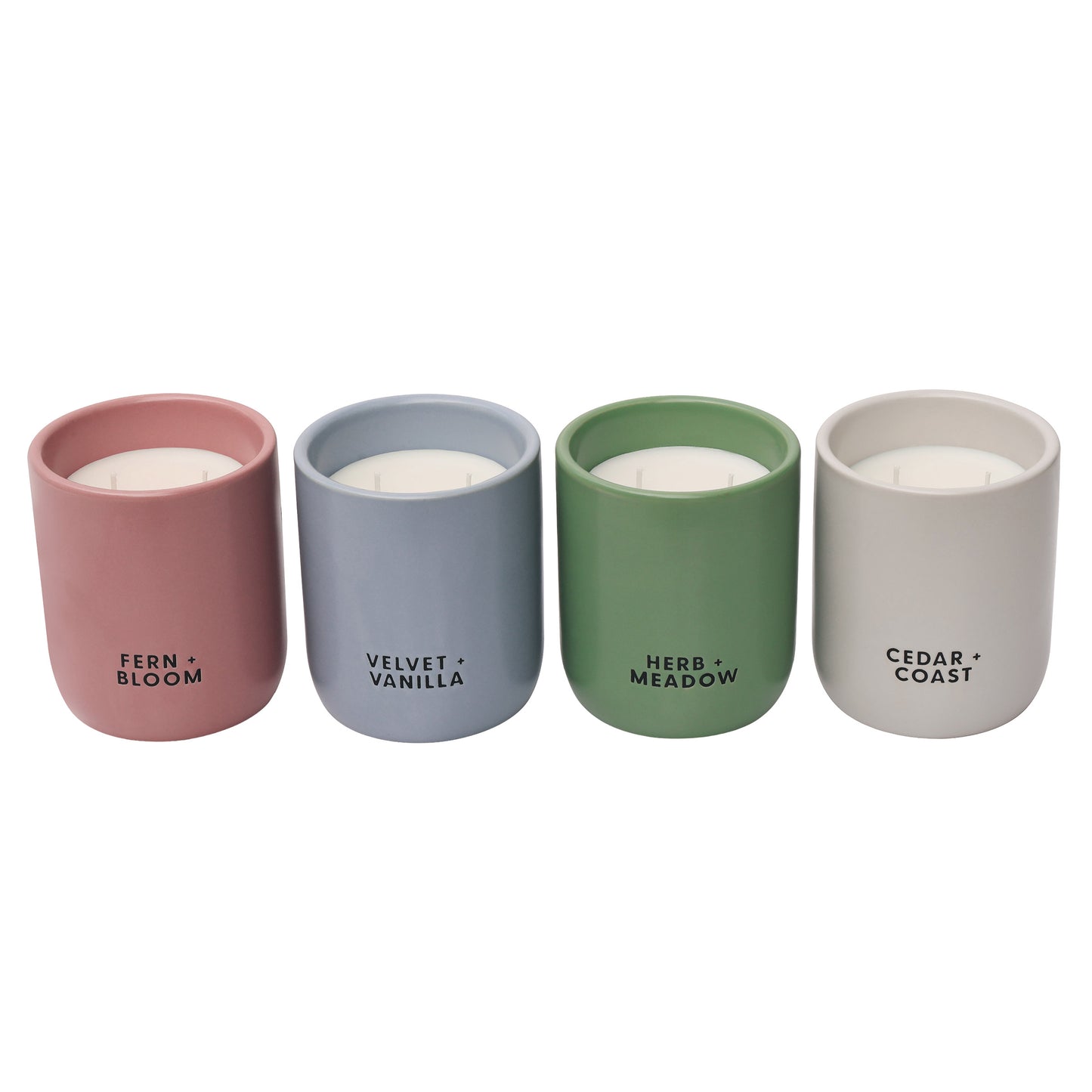 BELLEVUE LUXURY CERAMICS CANDLE 10OZ, 4 PACK