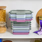 ELLO DURAGLASS 10-PIECE 4.1 CUP GLASS MEAL PREP CONTAINERS