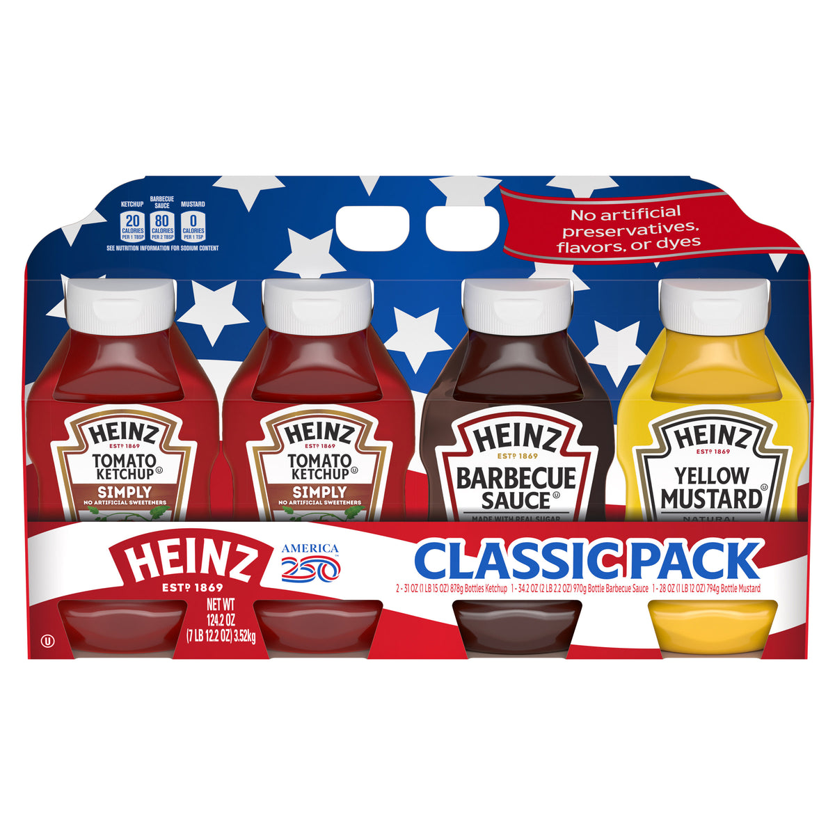 HEINZ CLASSIC PACK 124.2 OZ