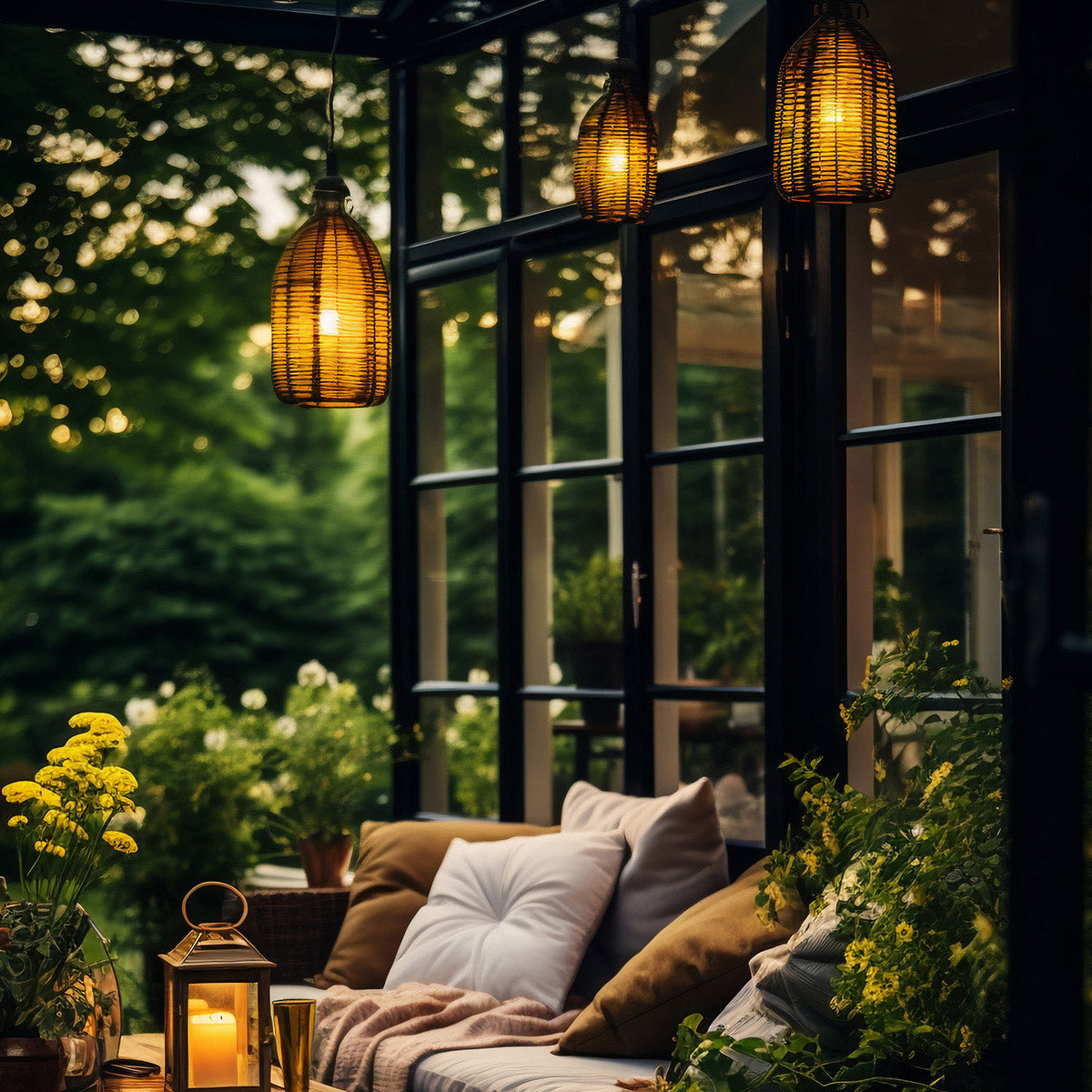 FEIT ELECTRIC 60W 5-CCT OMNI GLASS LED LIGHT BULB 6 PACK