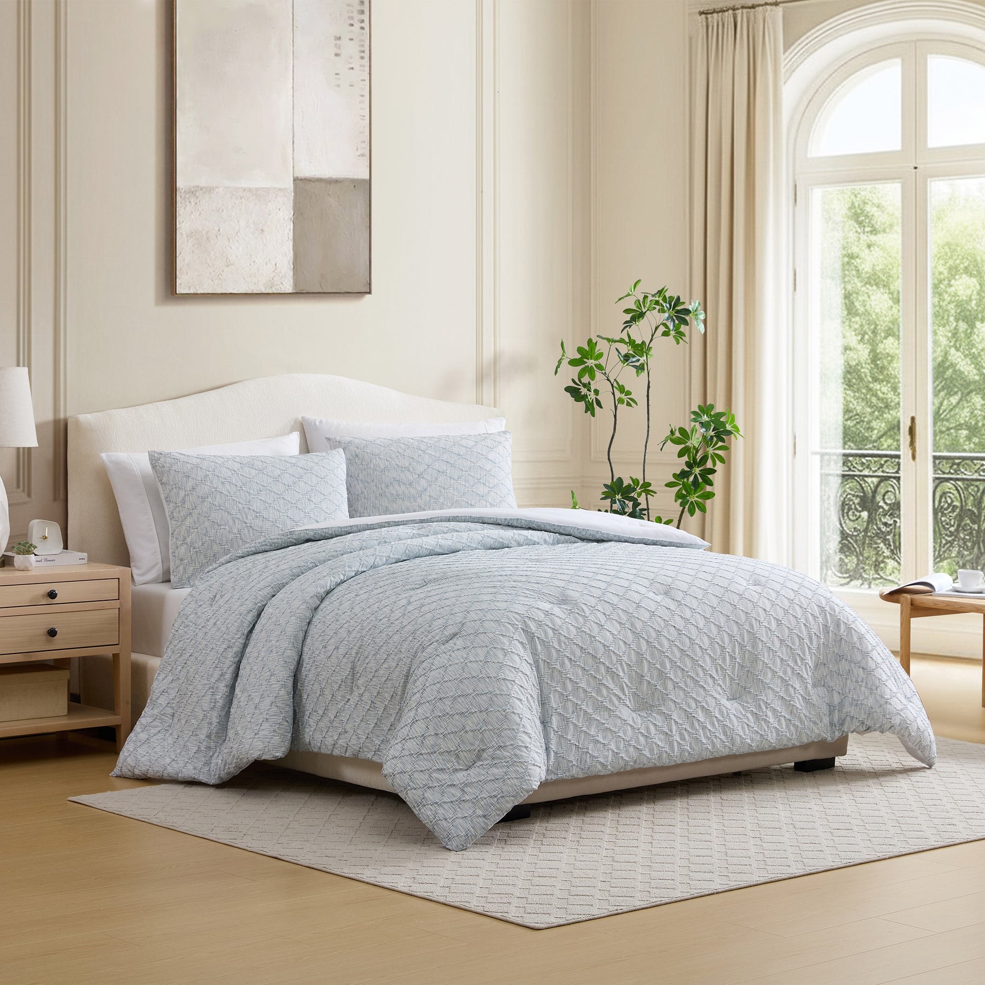 JENNIFER ADAMS COMFORTER SET 3 PIECE QUEEN