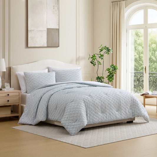 JENNIFER ADAMS COMFORTER SET 3 PIECE QUEEN