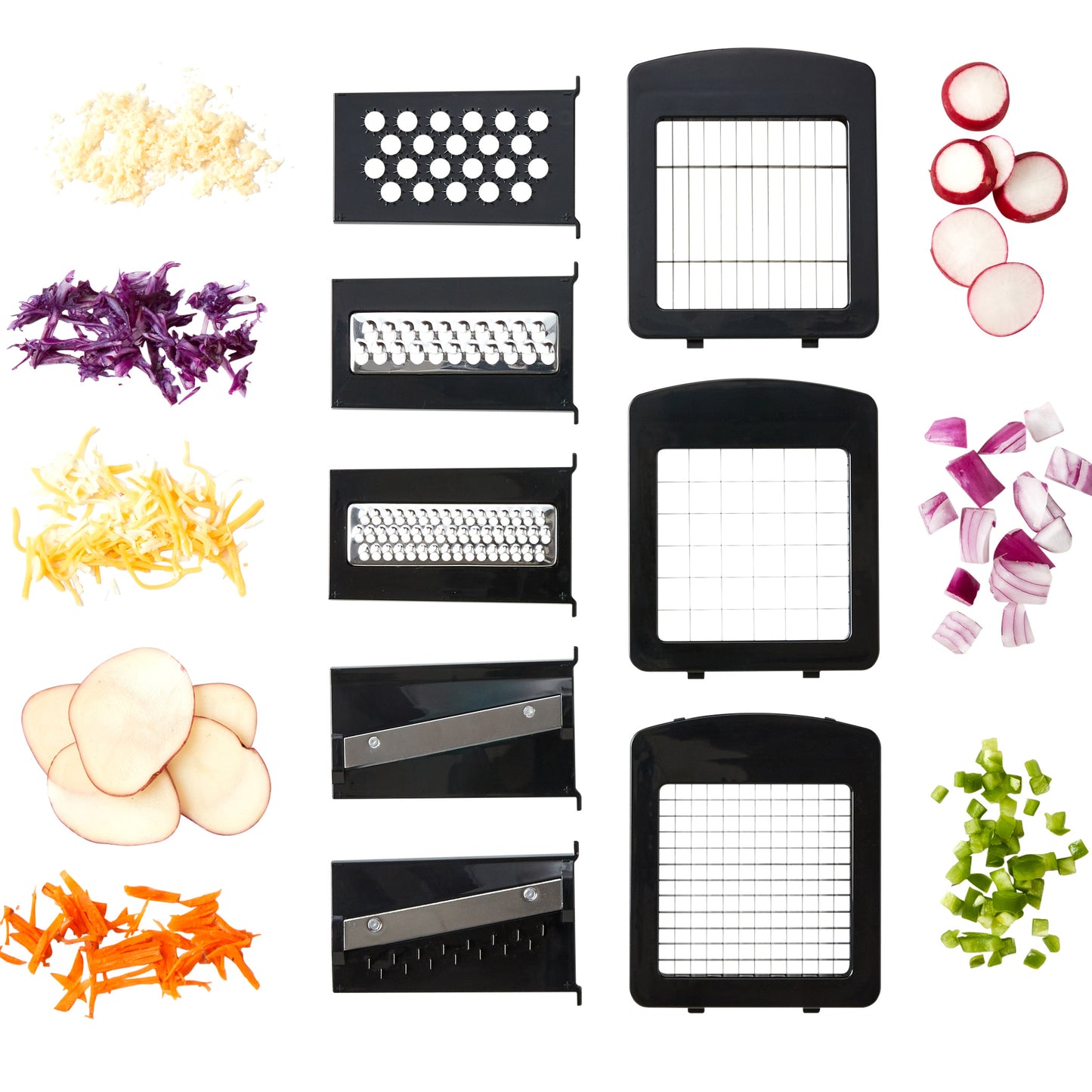 MIU 11-PIECE VEGETABLE CHOPPER AND SLICER