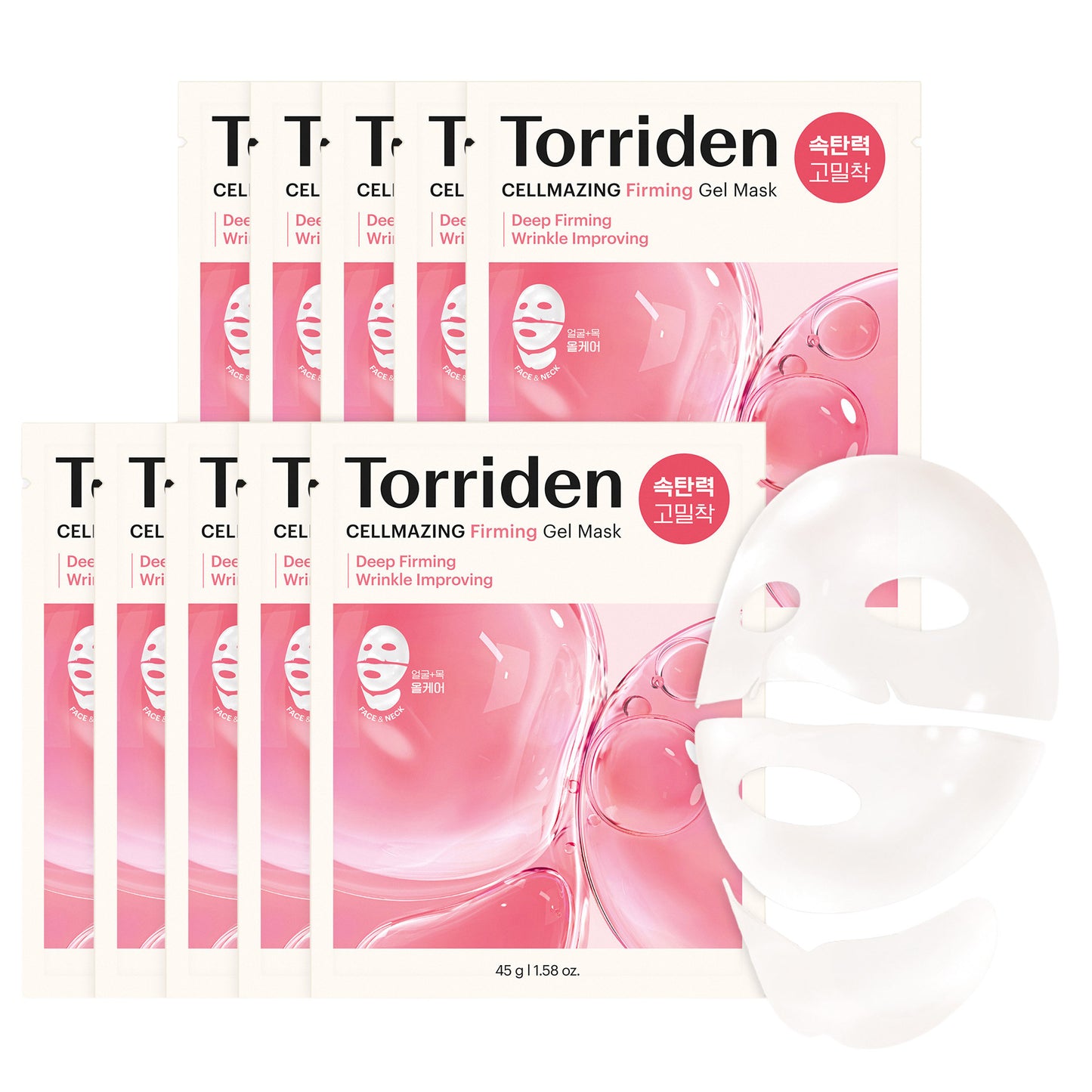 TORRIDEN CELLMAZING FIRMING GEL MASK, 10-PACK