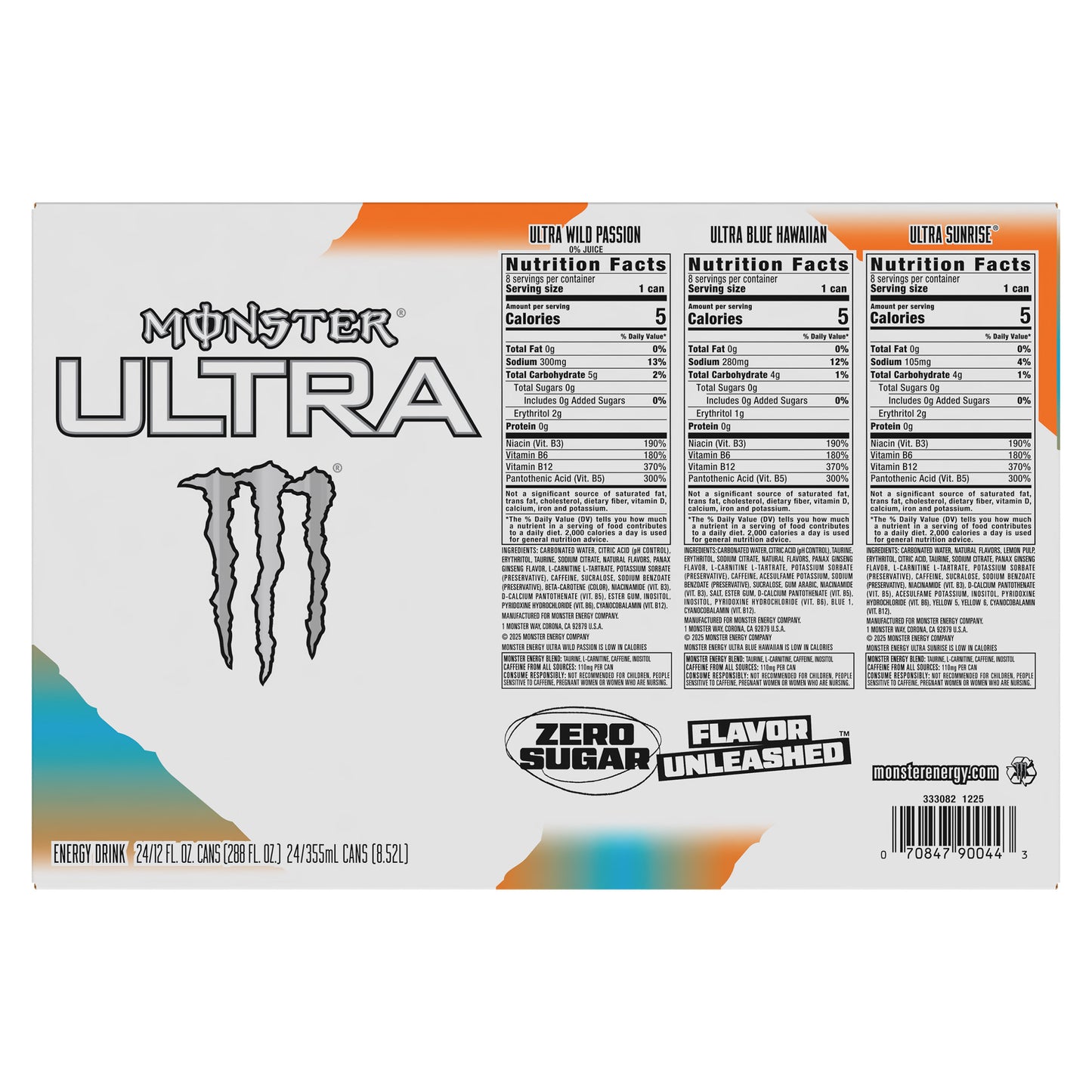 MONSTER ULTRA VARIETY PACK 24/12 FL OZ