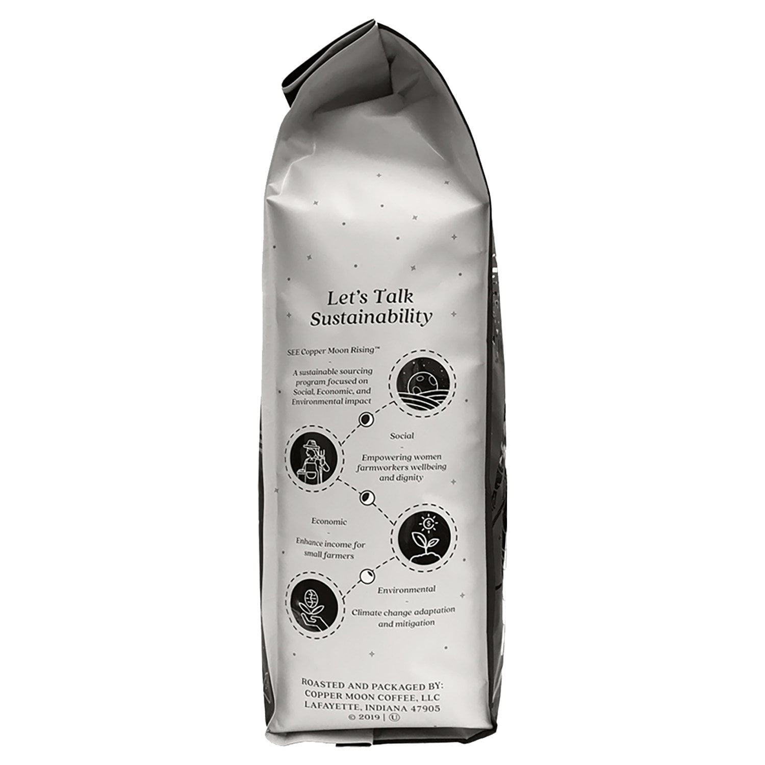 Copper Moon Coffee Dark Roast Whole Bean Coffee, Sumatra Blend, 32 oz.
