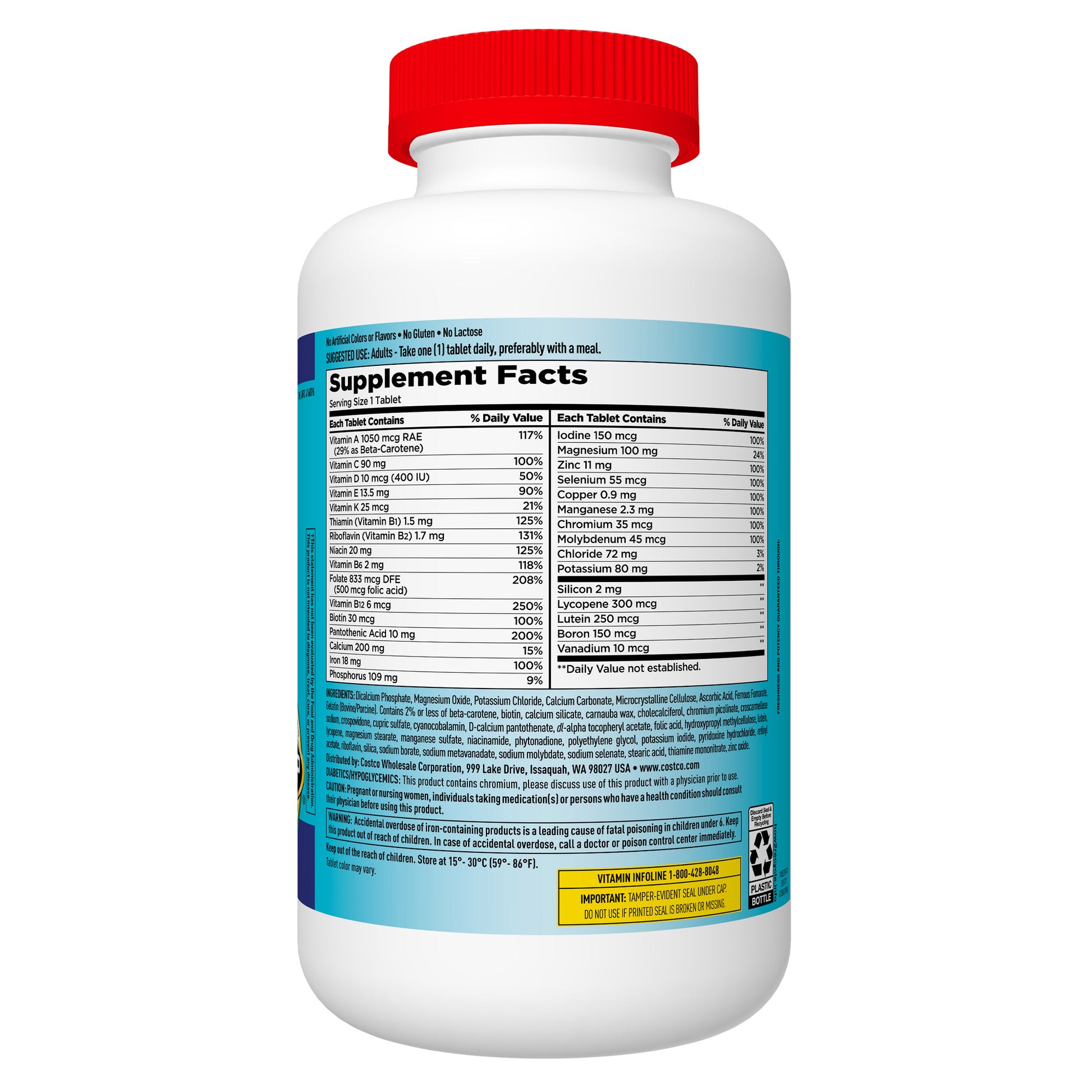 KIRKLAND SIGNATURE DAILY MULTI VITAMIN 500 TABLETS