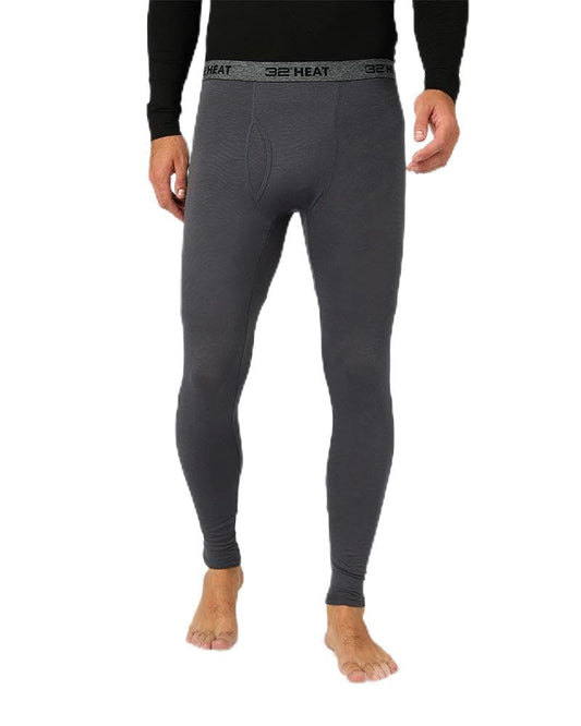 32 Degrees Men's Lightweight Baselayer Legging | 4-Way Stretch | Thermal| Form Fitting, Stingray, Small