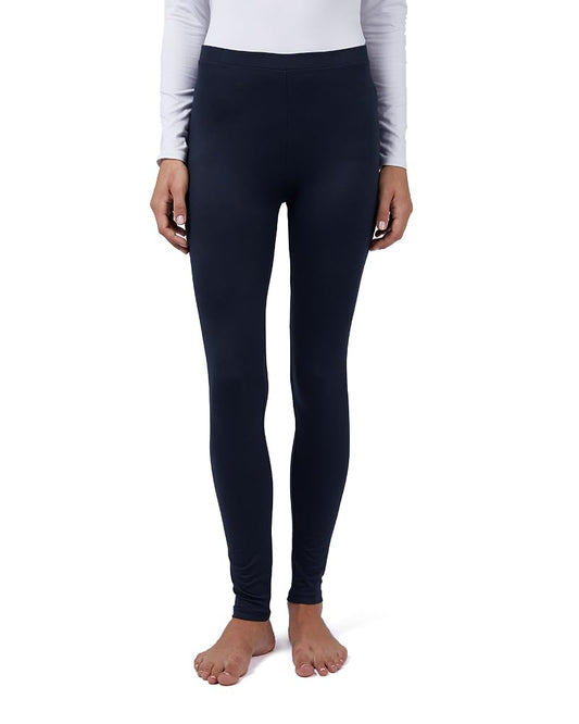 32 Degrees Heat Women's Lightweight Baselayer Legging | 4-Way Stretch | Form Fitting | Thermal, Stormy Night, X-Large