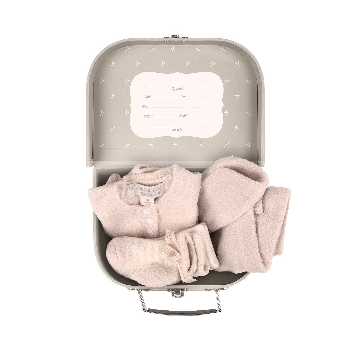 Barefoot Dreams CozyChic Lite Girls Heirloom Newborn Set