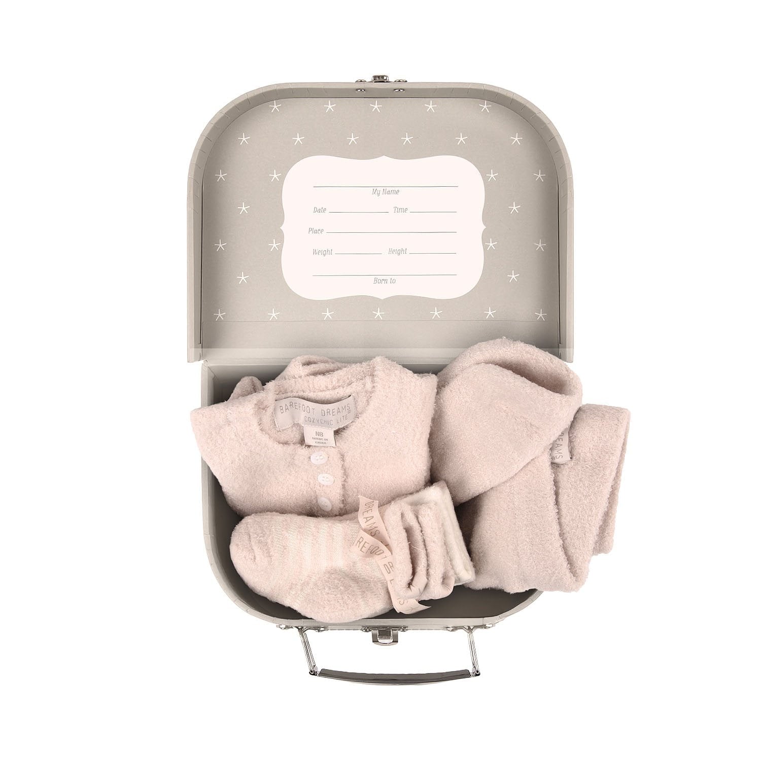 Barefoot Dreams CozyChic Lite Girls Heirloom Newborn Set