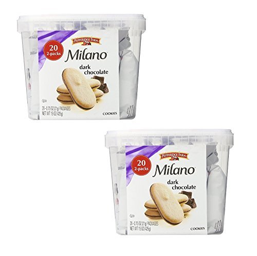 Pepperidge Farm Milano Cookies Dark Chocolate: 40 Packages of 0.75 Oz