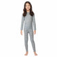 32 Degrees Kids' Heat Long Sleeve Crew Neck and Legging Set Set Grey Xlarge Grey Snow Flake