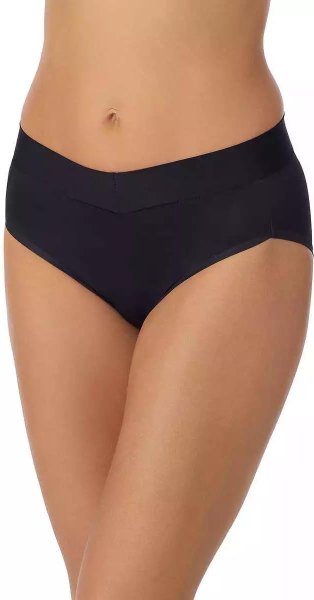 Carole Hochman Womens 5-Pack Midnight Hi-Cut Brief (US, Alpha, Small, Regular, Regular, Black/Black/Rugby Tan/Cloud Dancer/Lotus)