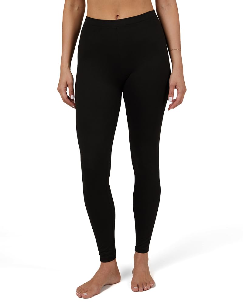 32 Degrees Heat Women's Lightweight Baselayer Legging | 4-Way Stretch | Form Fitting | Thermal, Black, Medium