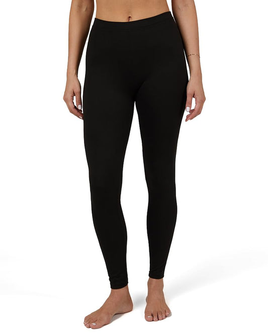 32 Degrees Heat Women's Lightweight Baselayer Legging | 4-Way Stretch | Form Fitting | Thermal, Black, Medium