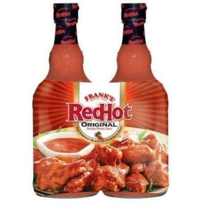 Frank's Red Hot Sauce Glass Bottle, Original Cayenne 2 pack 23oz Each