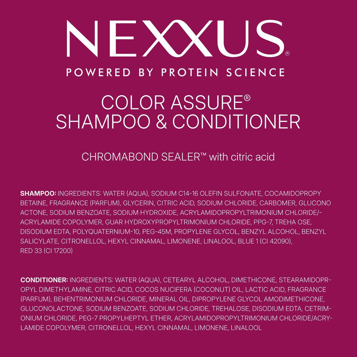 Nexxus Color Assure Shampoo and Conditioner Combo Pack, 32 fl. oz., 2 pk.