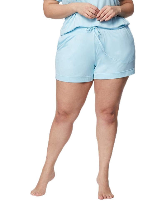 32 Degrees Women's Cool Sleep Pajama Shorts with Pockets, Blue, Small