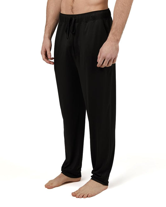 32 Degrees Men's Cool Classic Sleep Pant | Anti-Odor | 4-Way Stretch | Moisture Wicking, Black, Large