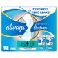 ALWAYS INFINITY FLEX FOAM PADS, 72CT
