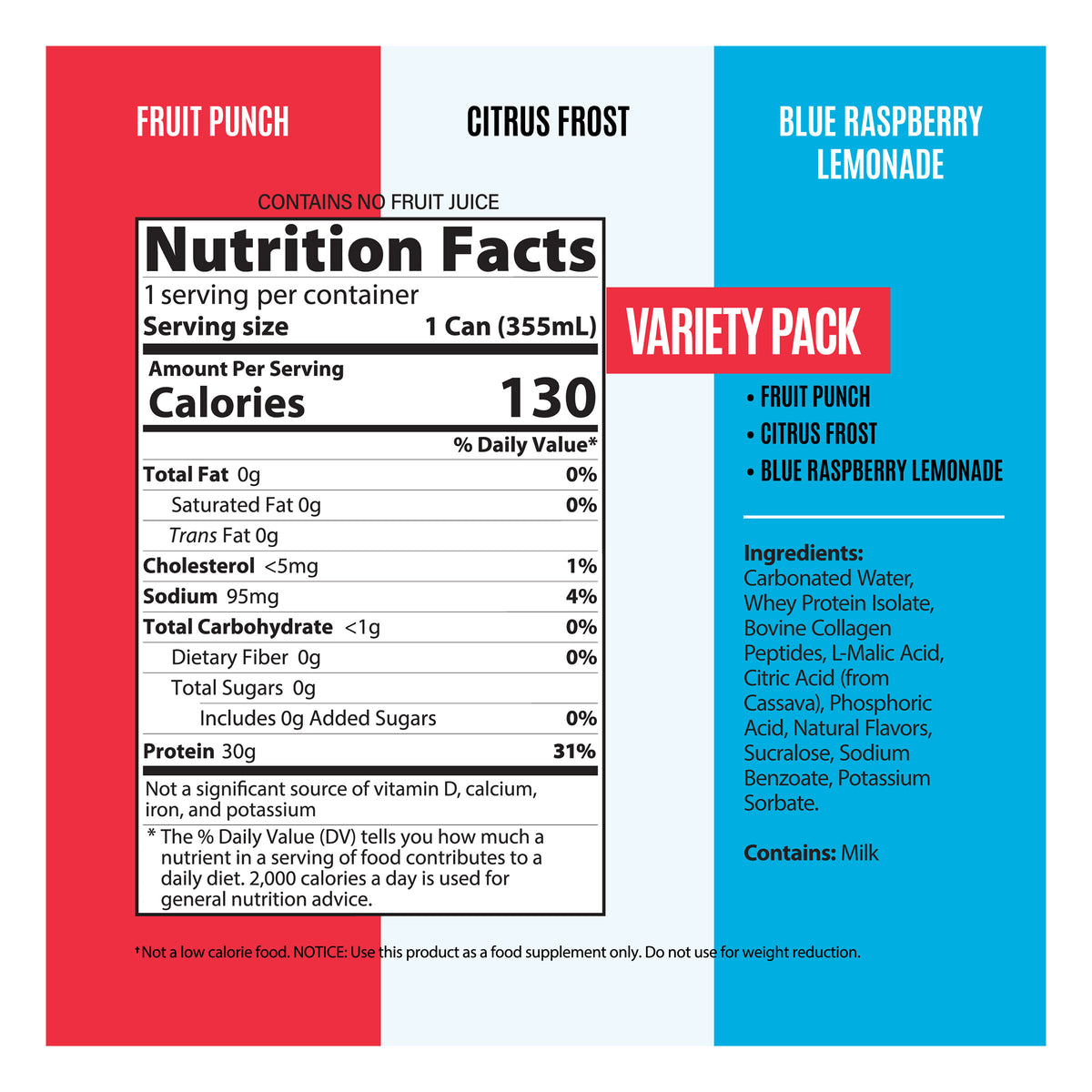 GENIUS GOURMET CLEAR PROTEIN DRINK 12 FL OZ / 15 PACK