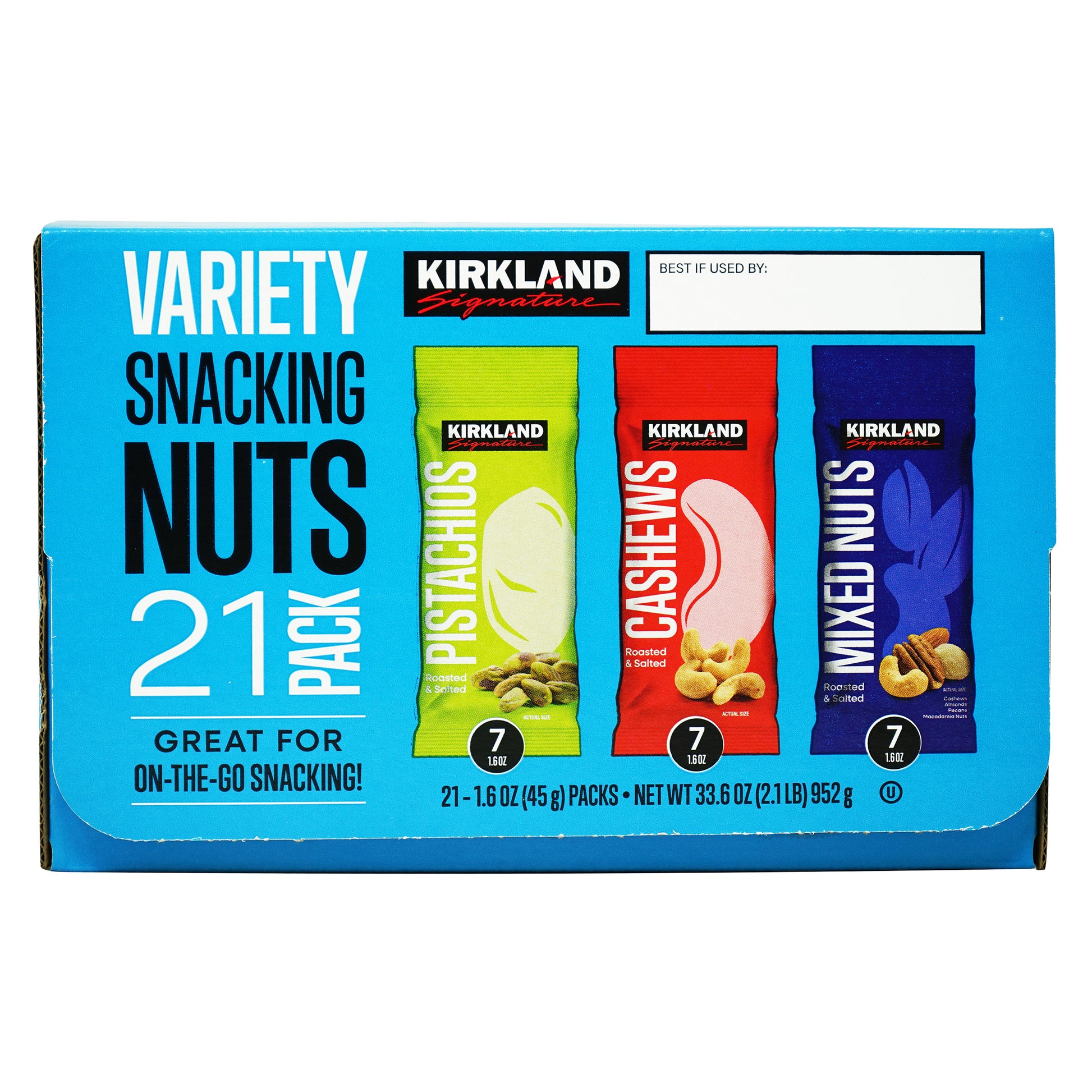 KIRKLAND SIGNATURE SNACKING NUTS VARIETY 30/ 1.6 OZ