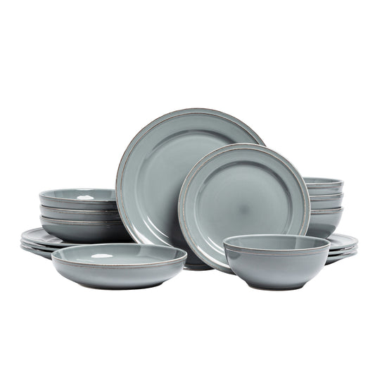 OVERANDBACK 16-PIECE LAKE COMO DINNERWARE SET