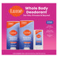 Lume Whole Body Soft Powder Deodorant Set 2/2.6 oz + 1/0.5 oz