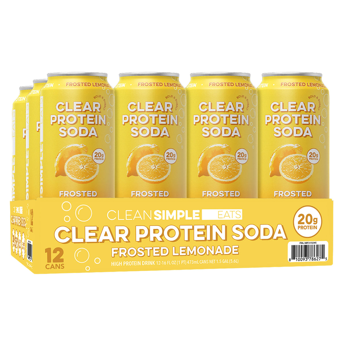CLEAN SIMPLE EATS CLEAR PROTEIN SODA 16 FL OZ / 12 PACK