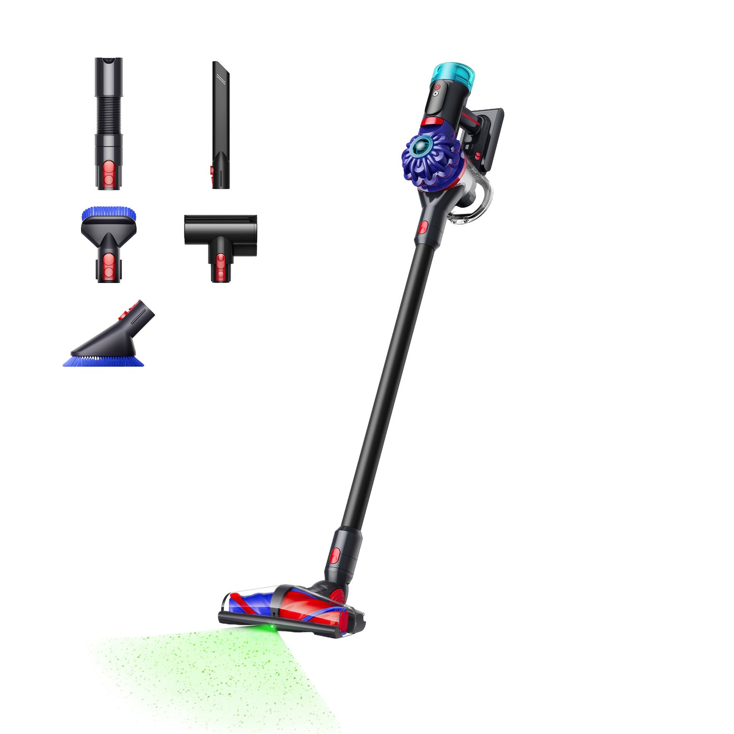 DYSON V10 KONICAL STICK VACUUM WITH CAR CLEANING KIT ^