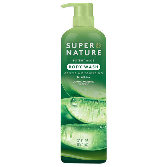 SUPER NATURE MOISTURIZING ALOE BODY WASH