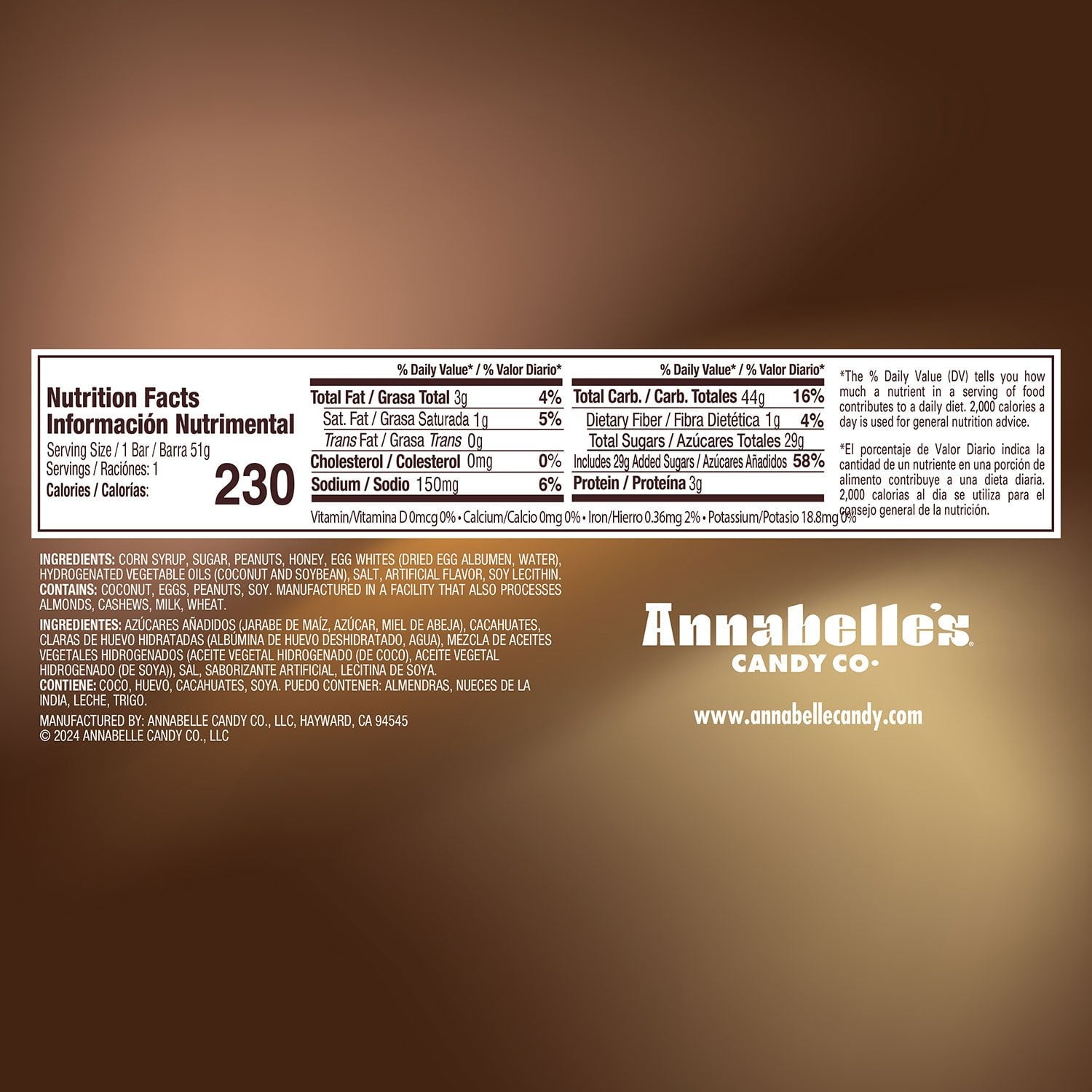 Annabelle's Big Hunk Candy Bar, 1.8 oz., 24 pk.