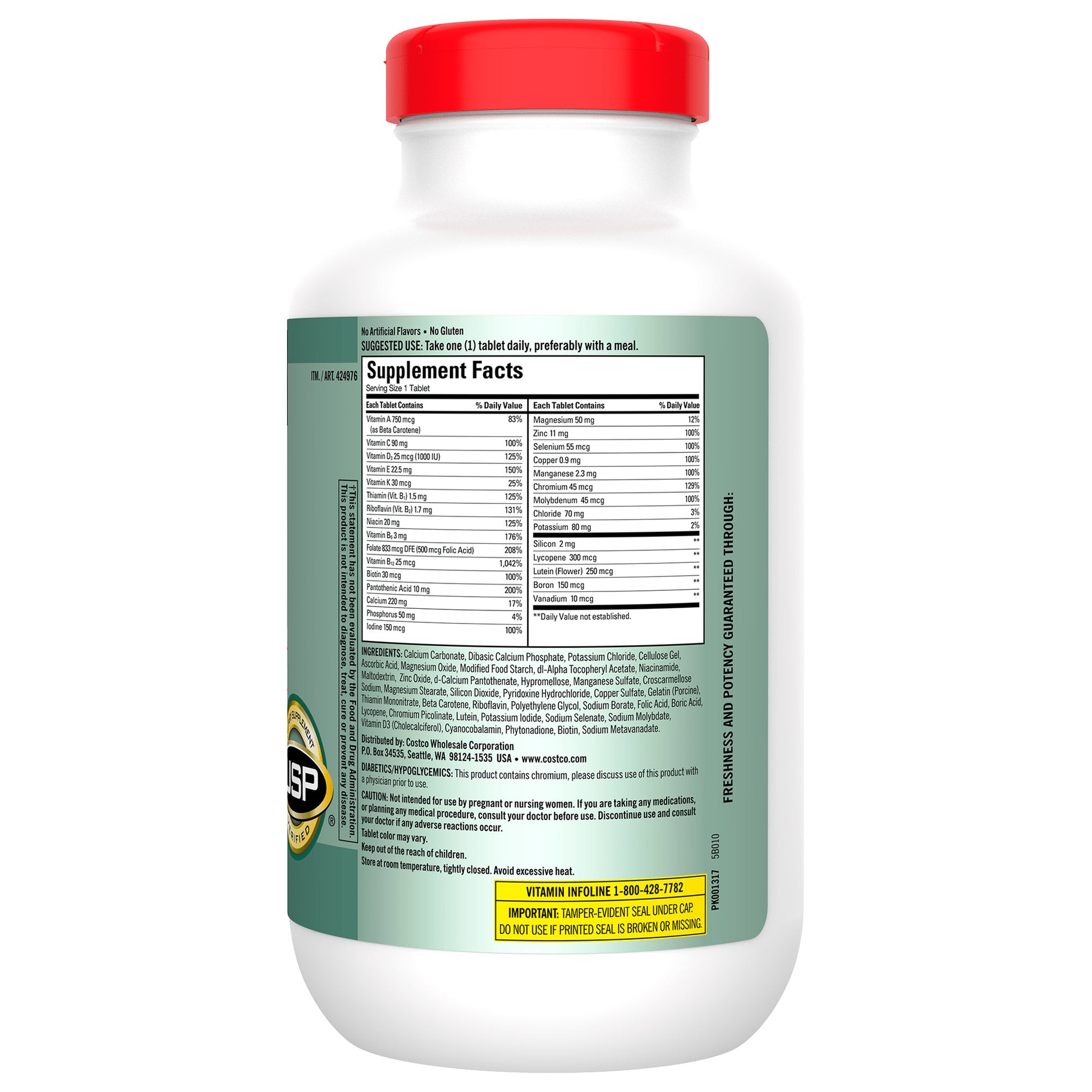 KIRKLAND SIGNATURE MATURE ADULT MULTI 400 TABLETS