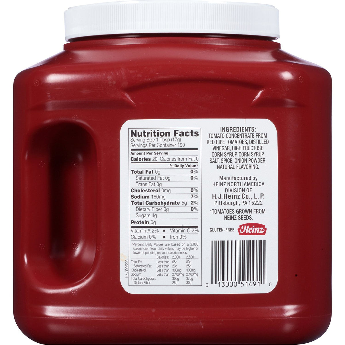 Heinz Original Tomato Ketchup, 114 oz.