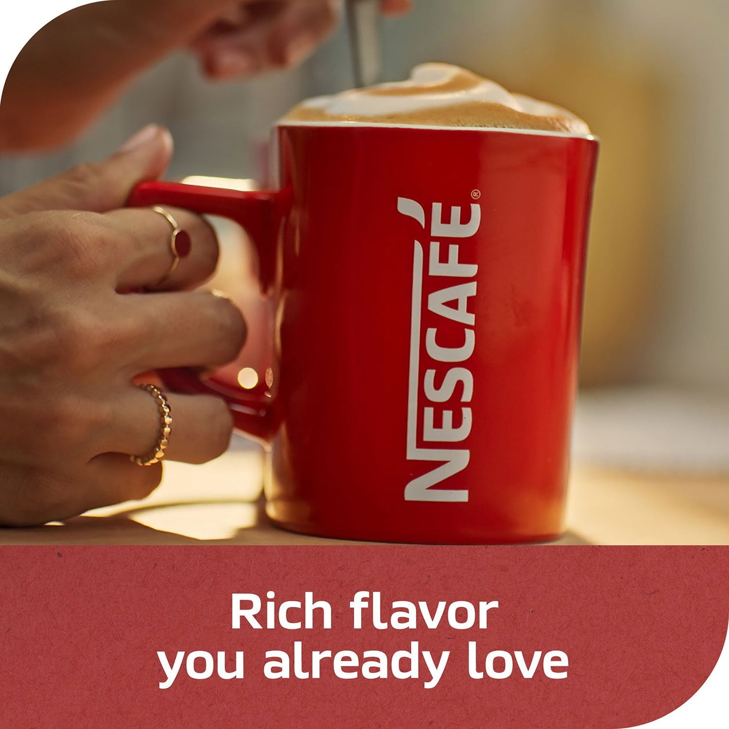 Nescafé Clasico Dark Roast Instant Coffee, 21 oz.