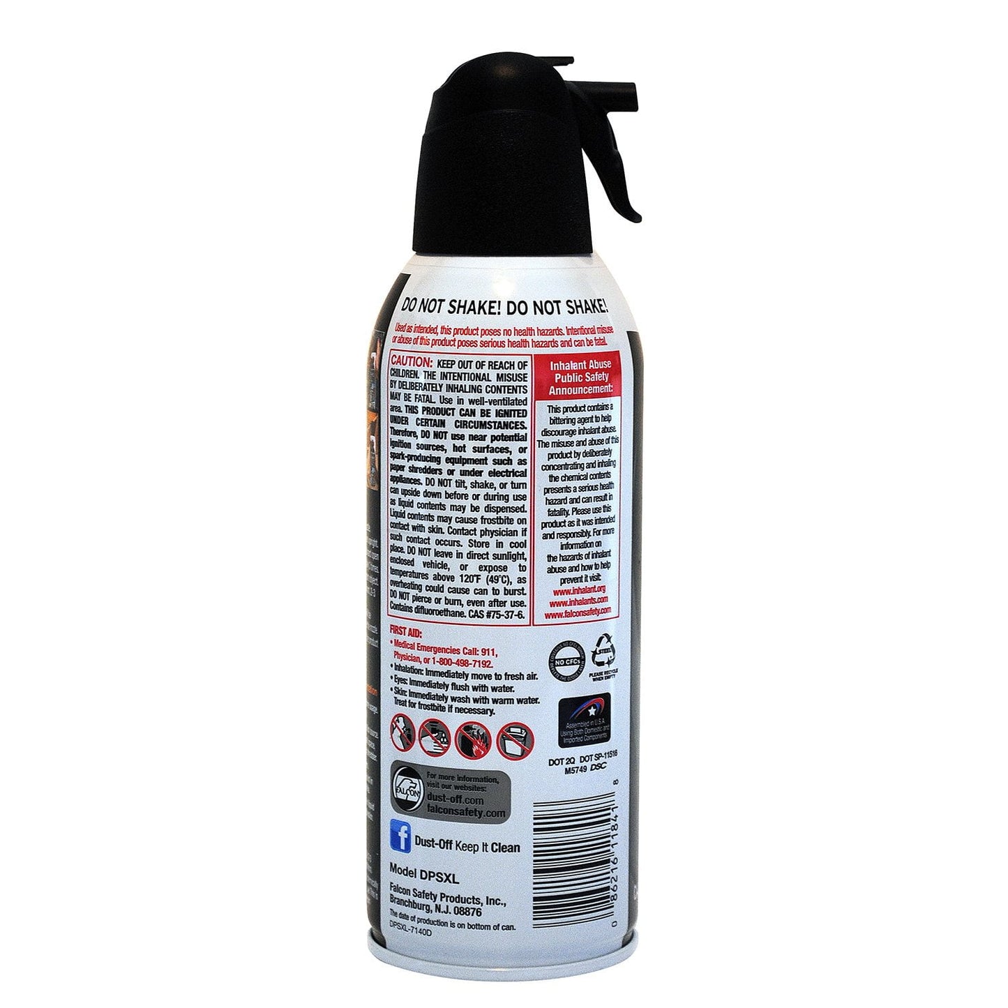 Falcon Dust-Off Compressed Gas Duster, 10oz., 4 Pack