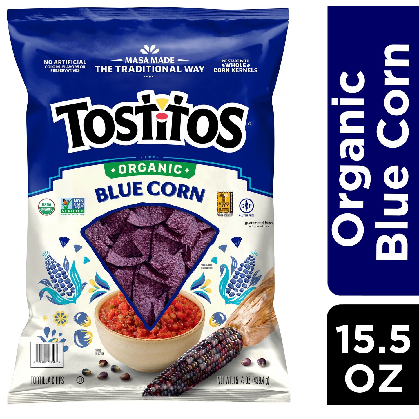 Tostitos Organic Blue Corn Tortilla Chips, 15.5 oz.