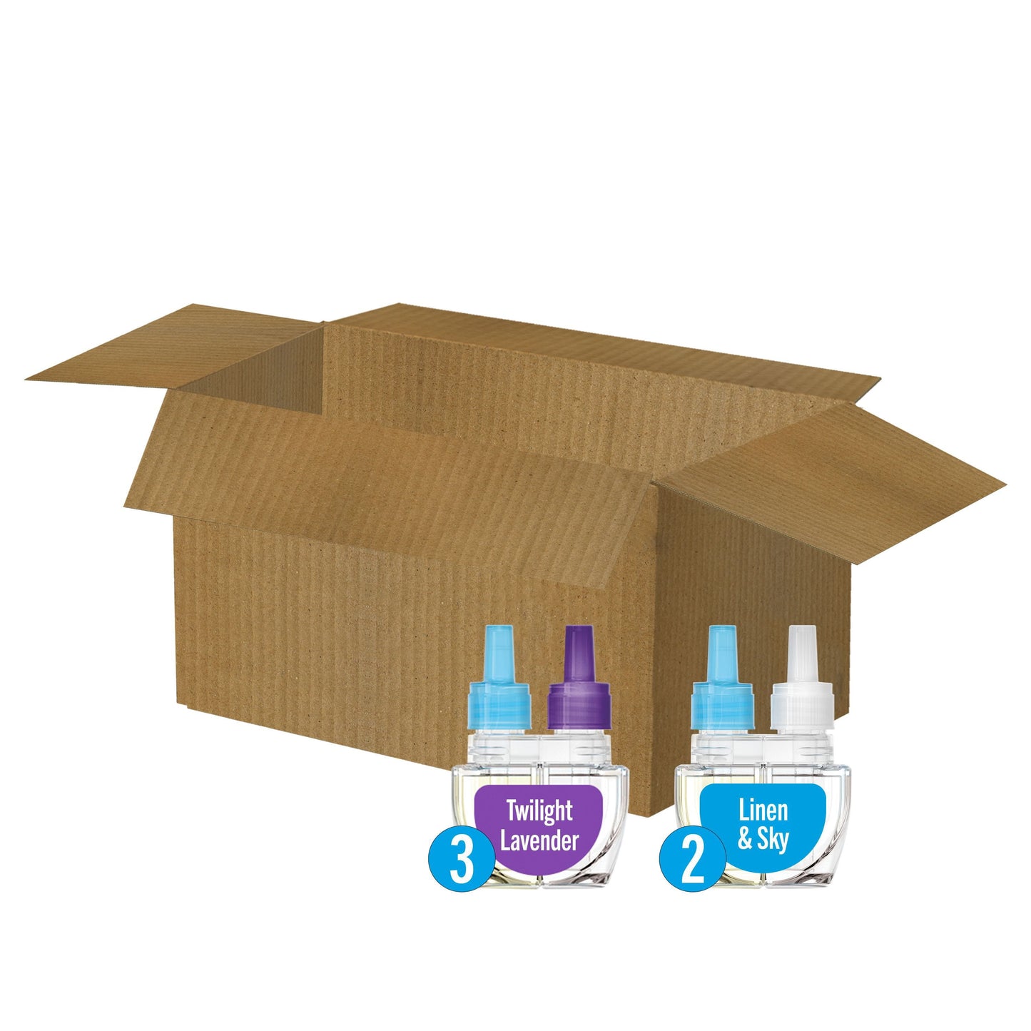 Febreze Plug Air Freshener, Twilight Lavender + Linen & Sky, 5 refills, 4.35 fl. oz.